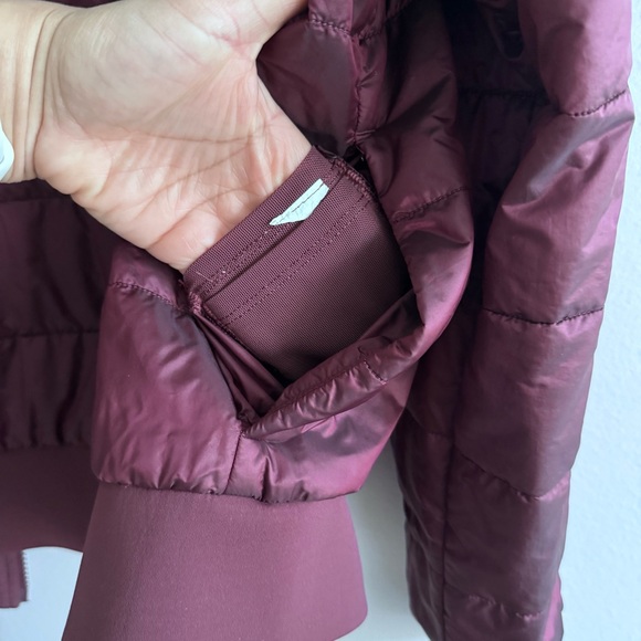 Lululemon Non-Stop Bomber Reversible Jacket In Redwood & So Merlot Size 12 - Picture 13 of 13